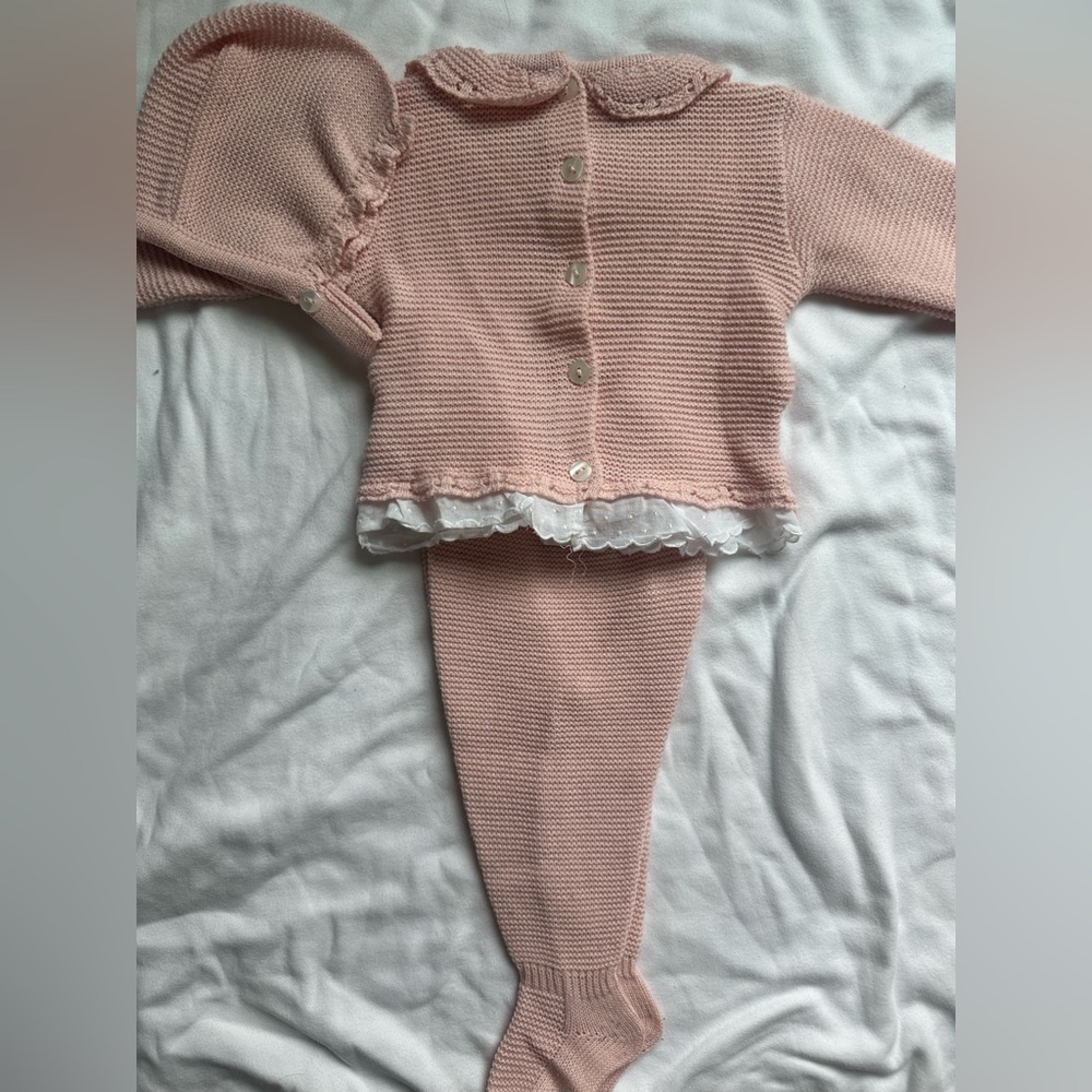 Pink Knit Kids Matching Set - Picture 4 of 5